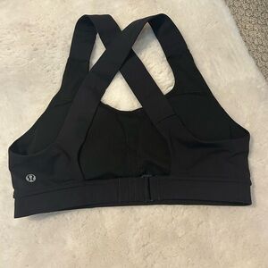 lululemon athletica Cross-Back Black Sports Bra